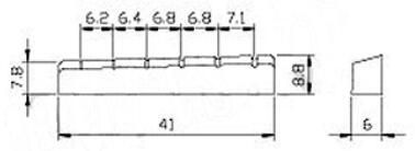 Graphite Nut Gibson Guitar 41mm Type